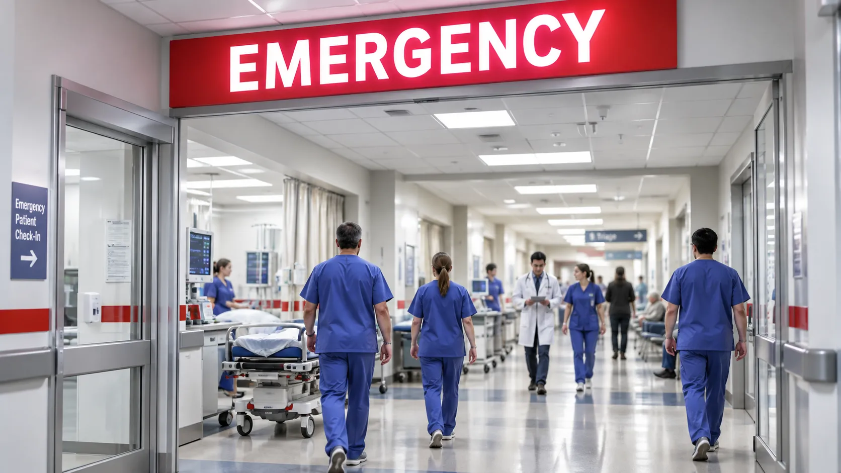 Emergency department hospital staffing
